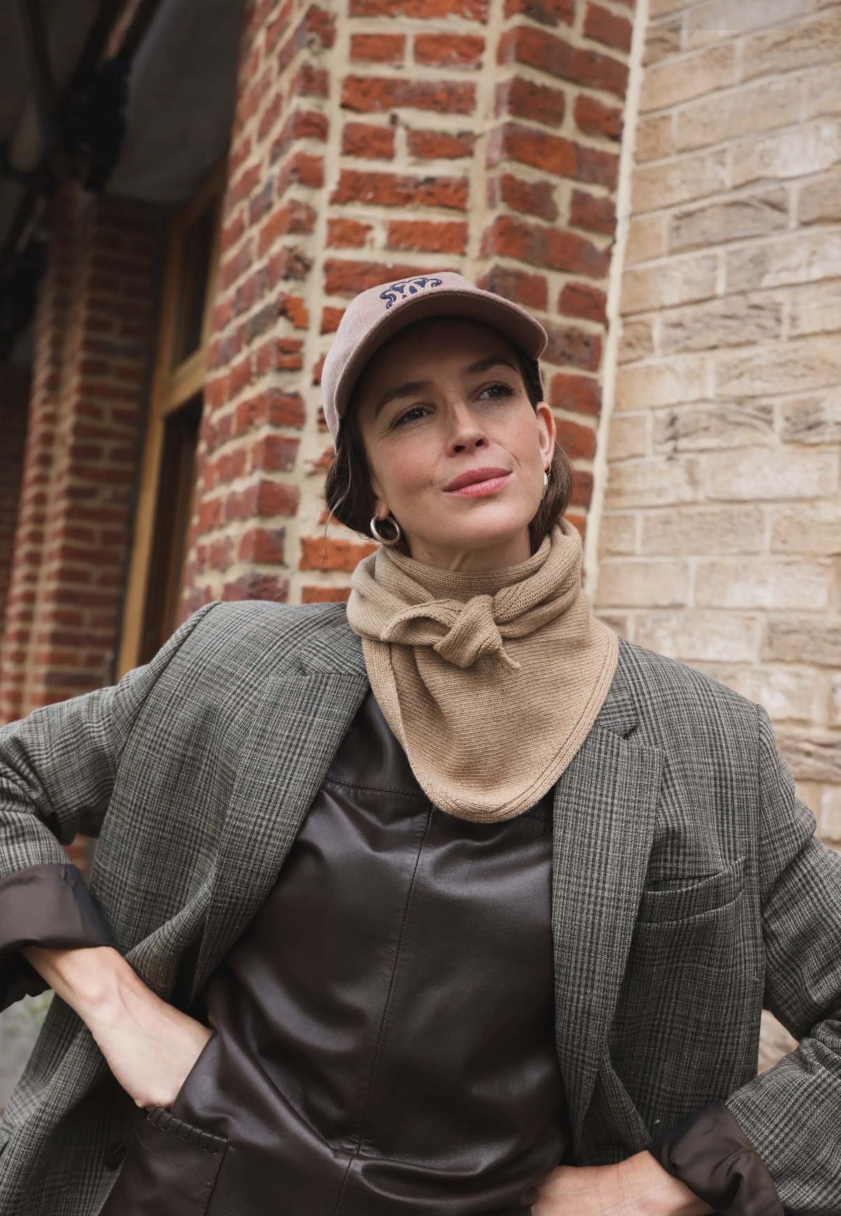 Foulard Colette camel