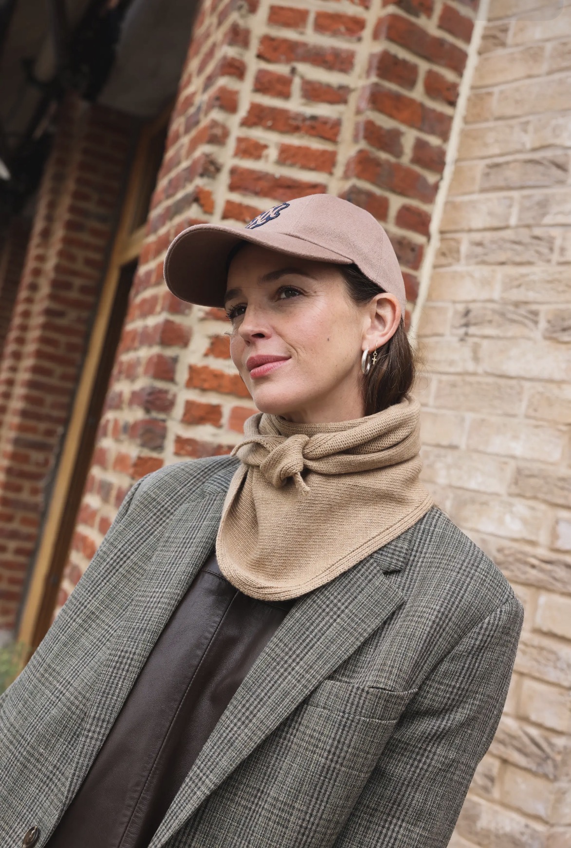 Foulard Colette camel 2