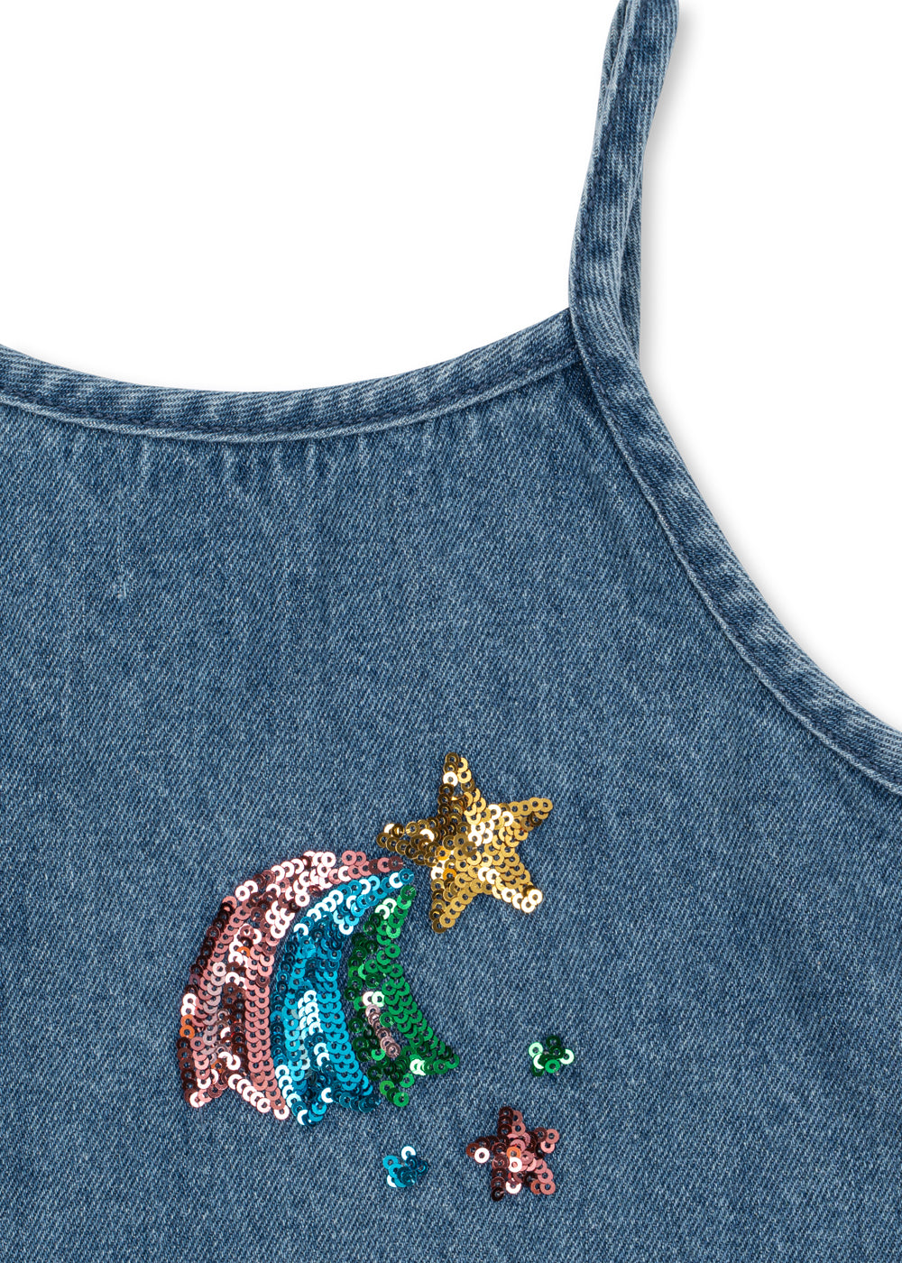 Robe à bretelles à paillettes Magot rainbow star 3