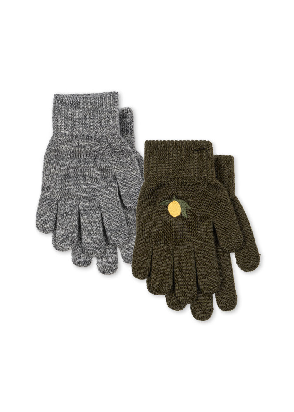 Paires de gants gris/kaki x2   2