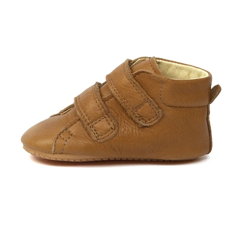 Chaussons de pré-marche cognac 4