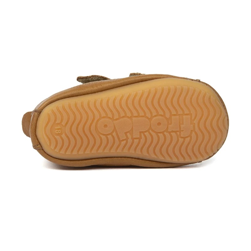 Chaussons de pré-marche cognac 5