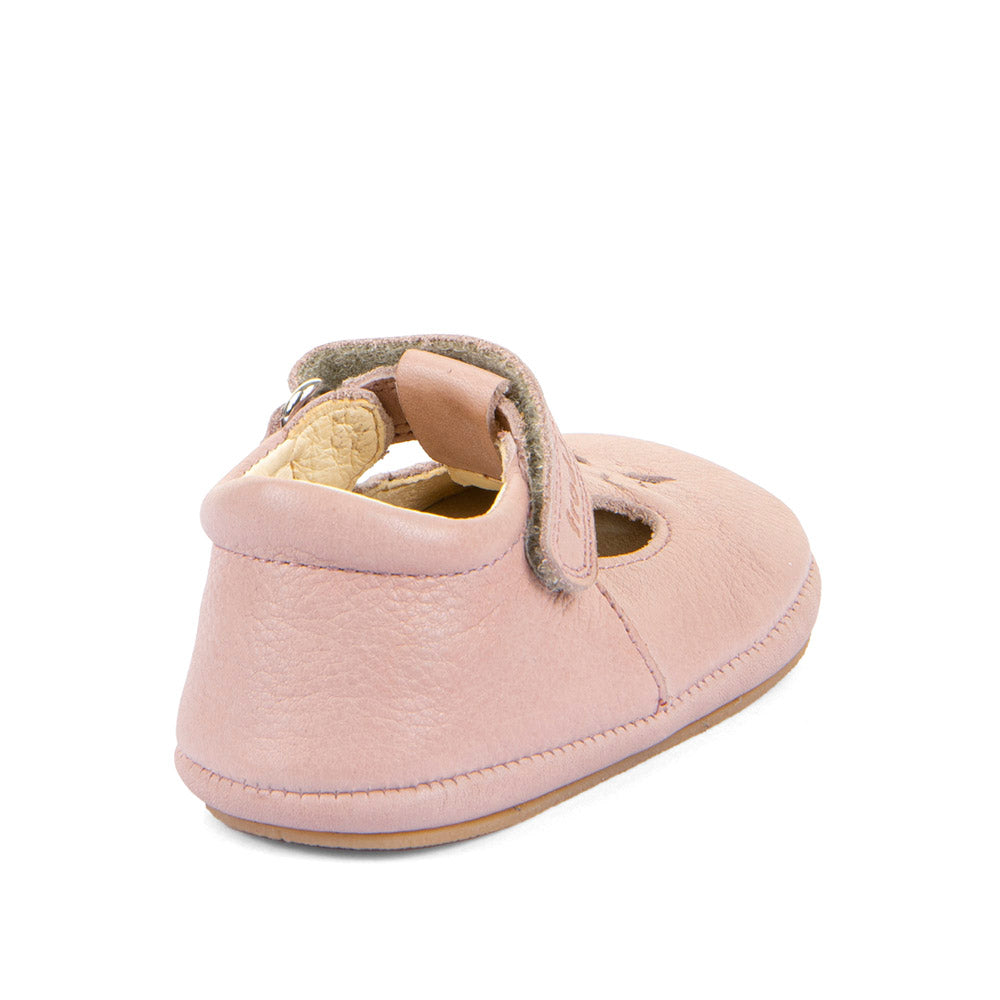 Chaussons de pré-marche rose semi-ouvert 5