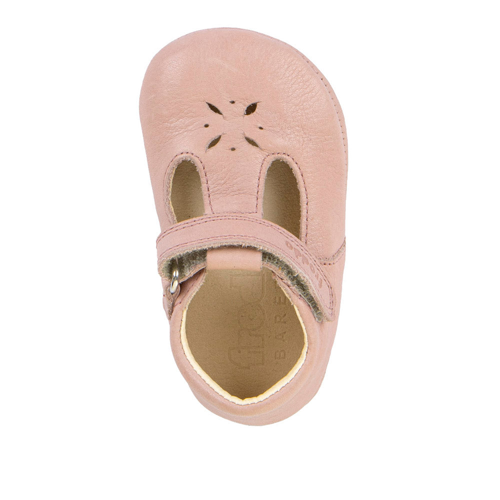Chaussons de pré-marche rose semi-ouvert 6