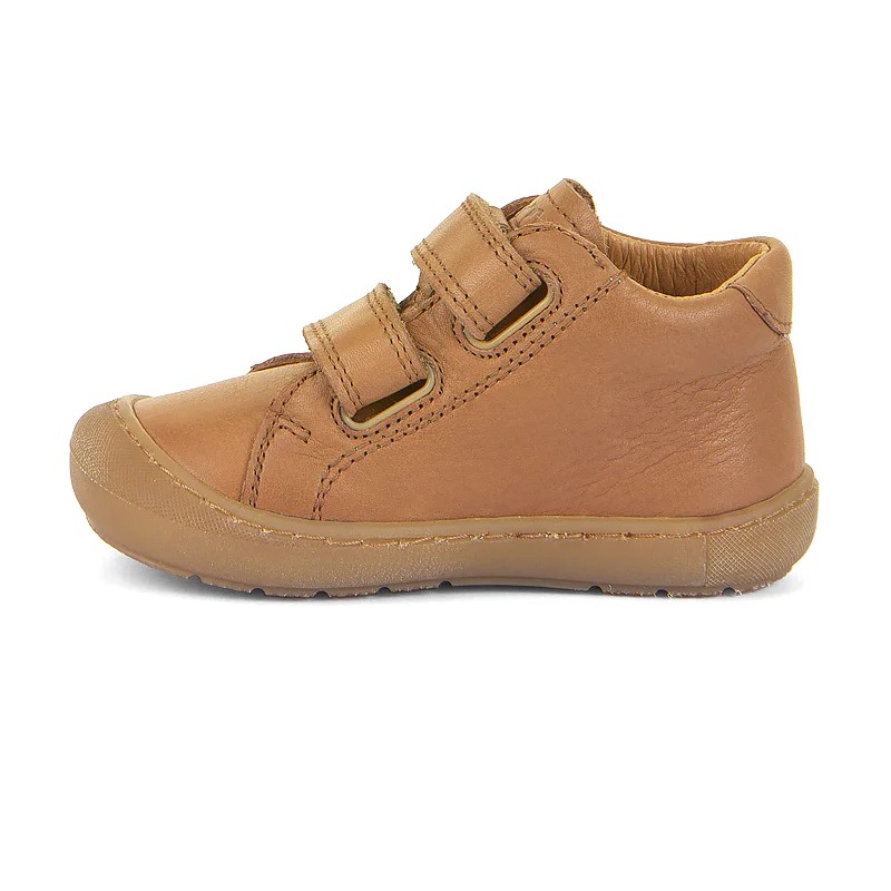 Chaussures en cuir cognac à scratch  3