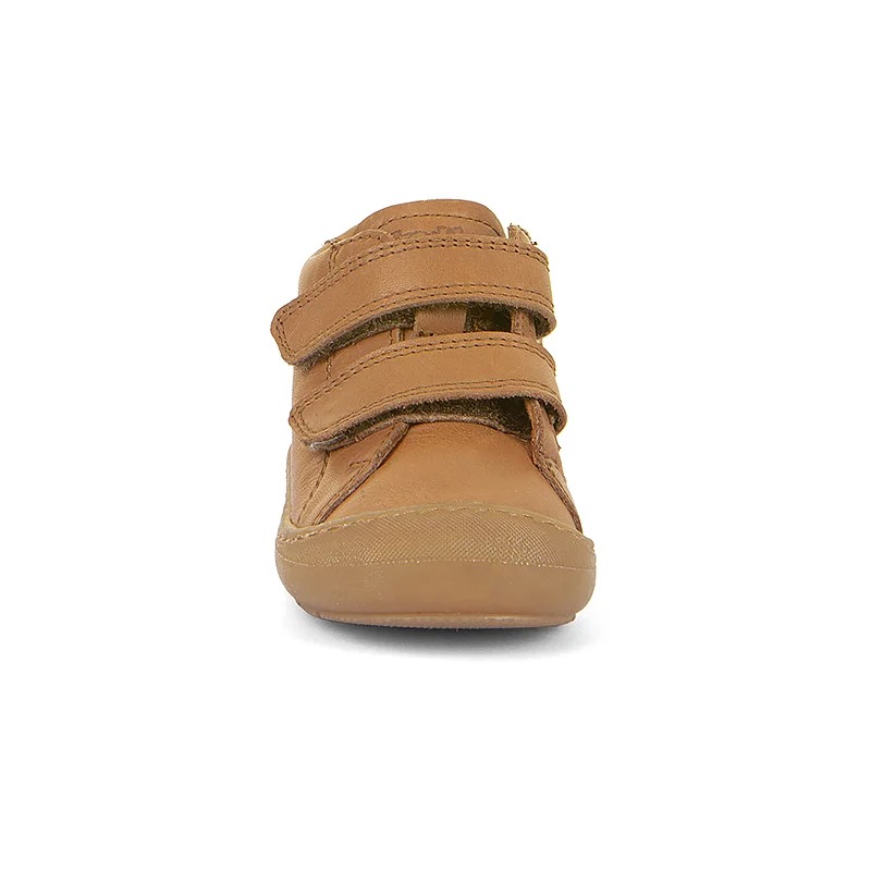 Chaussures en cuir cognac à scratch  4