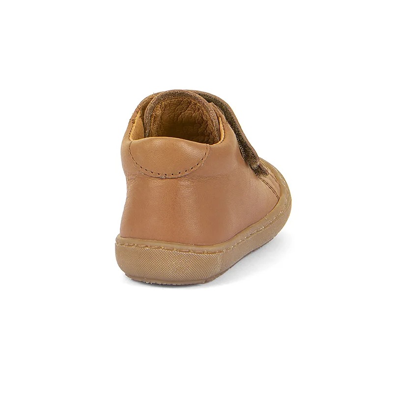 Chaussures en cuir cognac à scratch  5