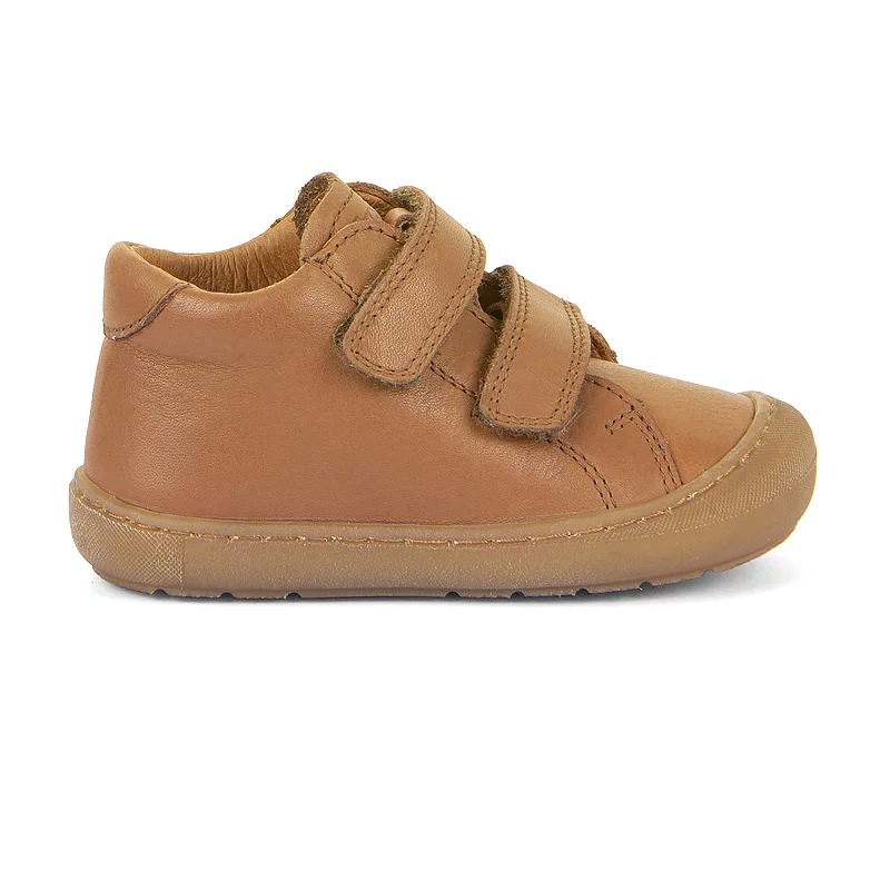 Chaussures en cuir cognac à scratch  6