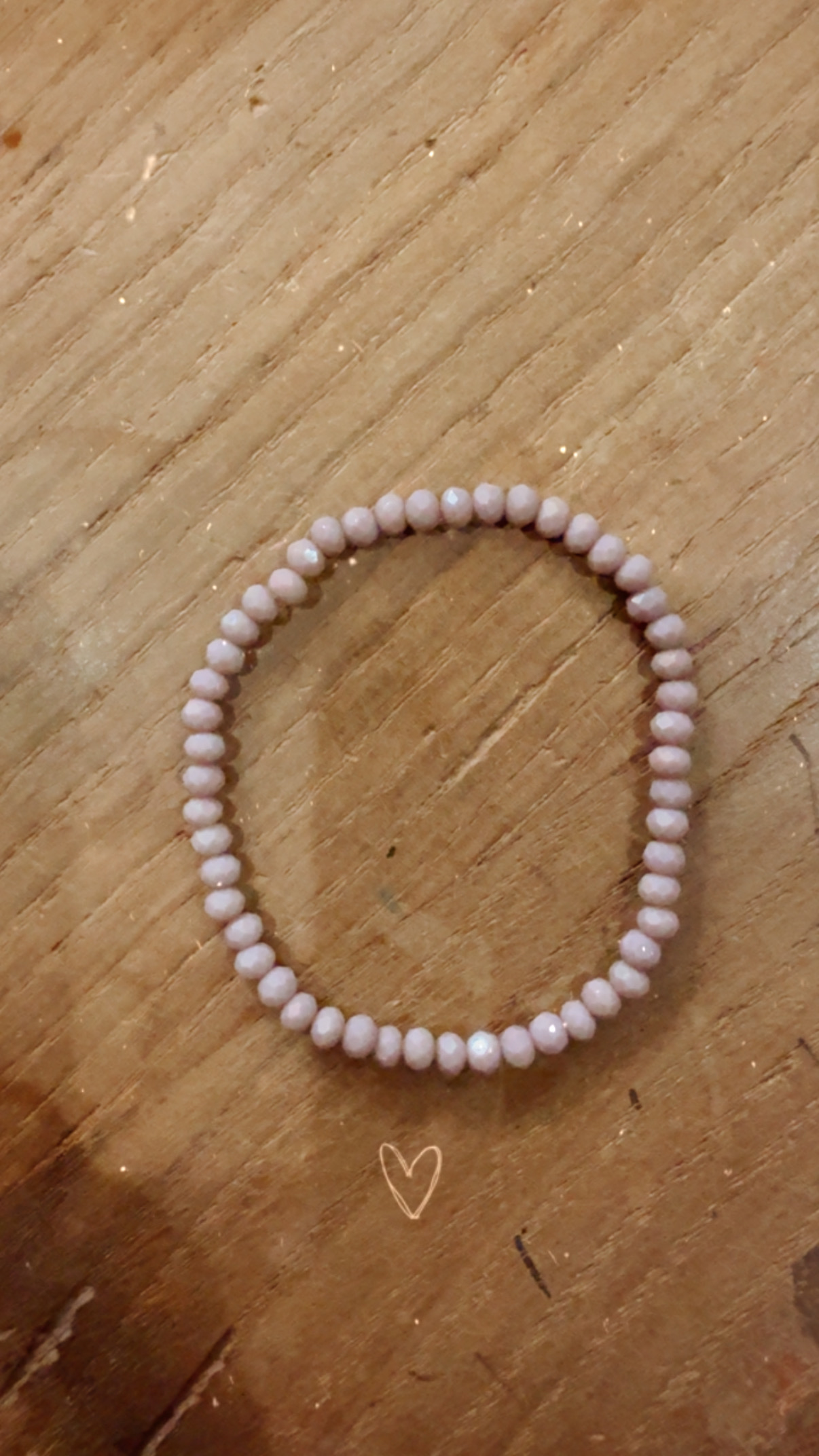 Bracelet en perles mauve — A l'unité