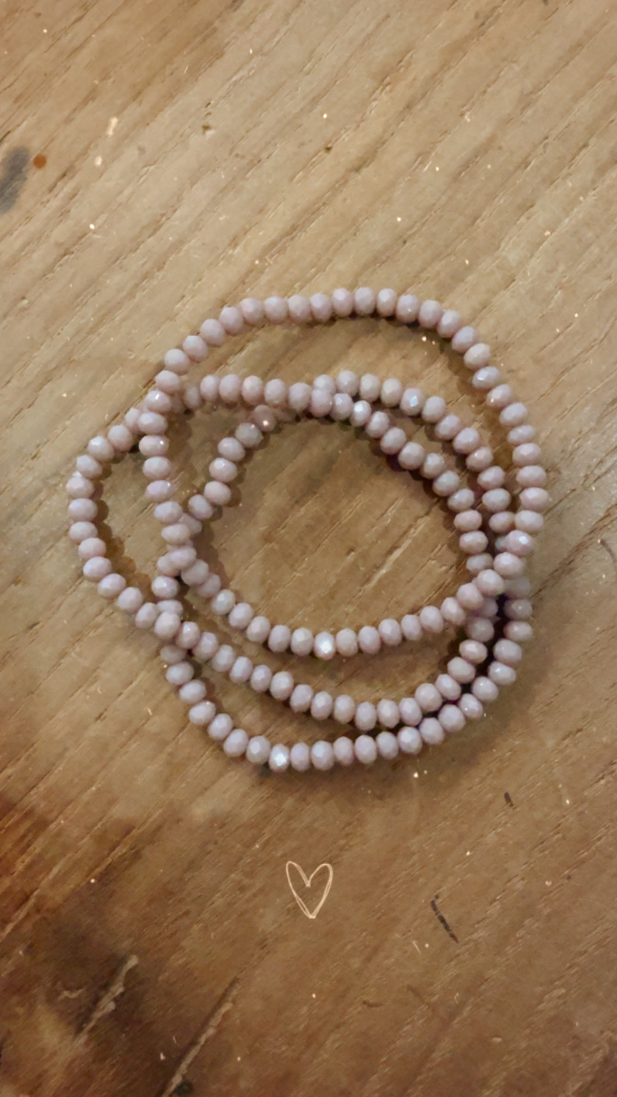 Bracelet en perles mauve 3