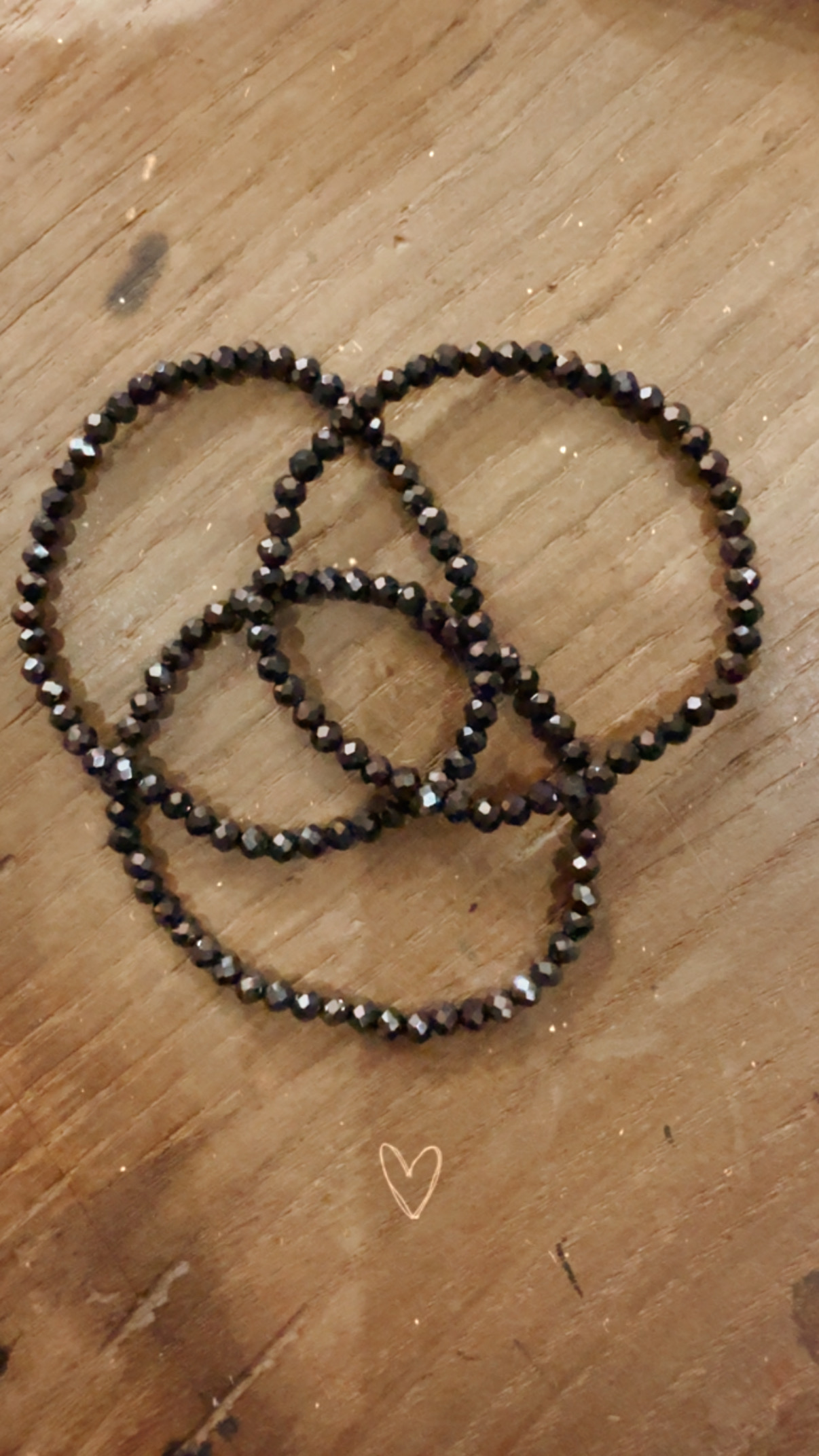 Bracelet en perles noir 4