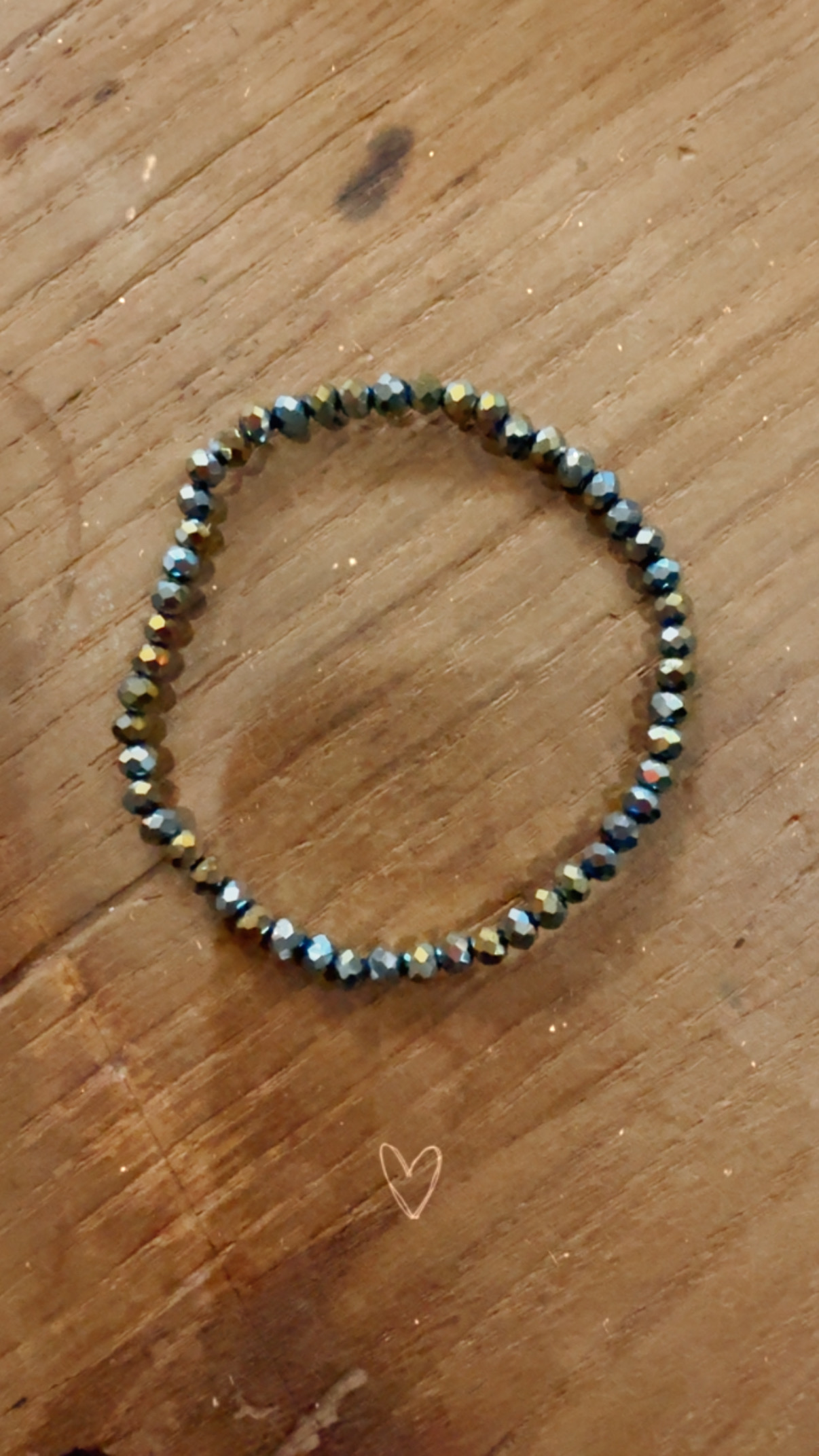 Bracelet en perles vertes 3