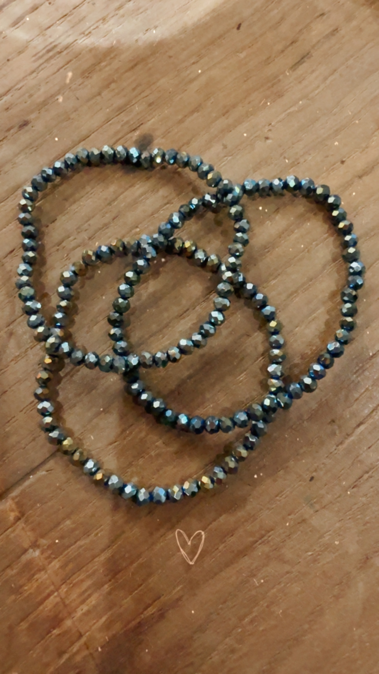 Bracelet en perles vertes 4