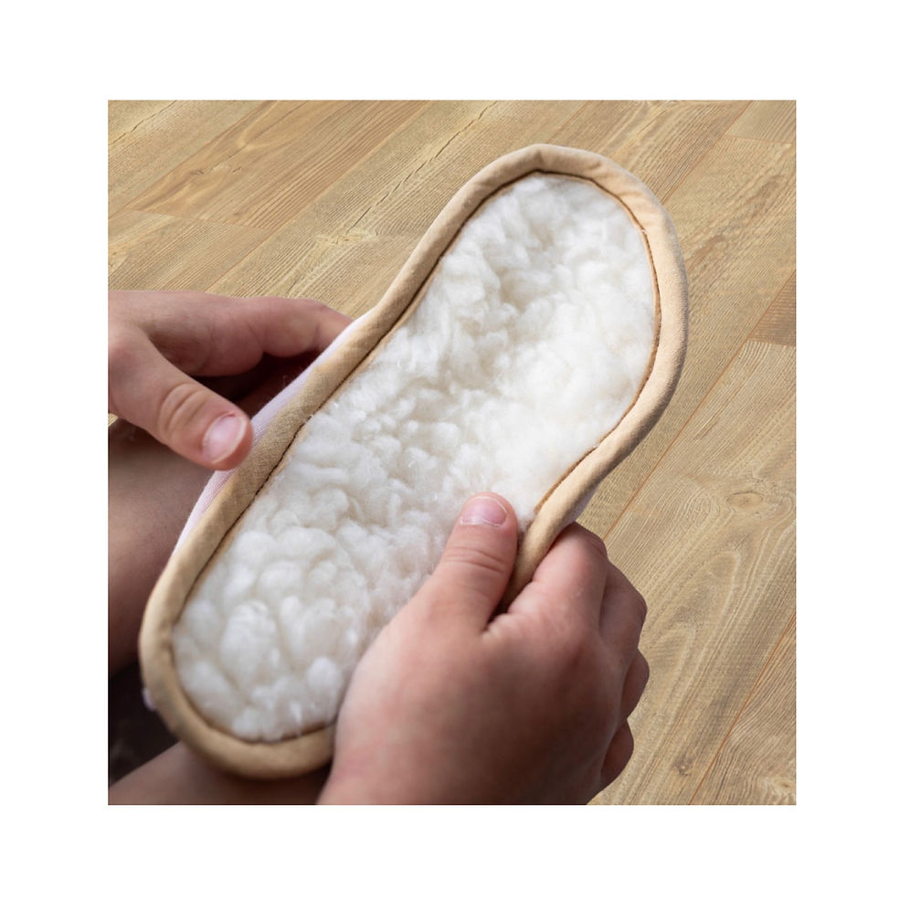 Les Pas Petits : Chaussons souple LES PETITS POLAIRES Rose 4
