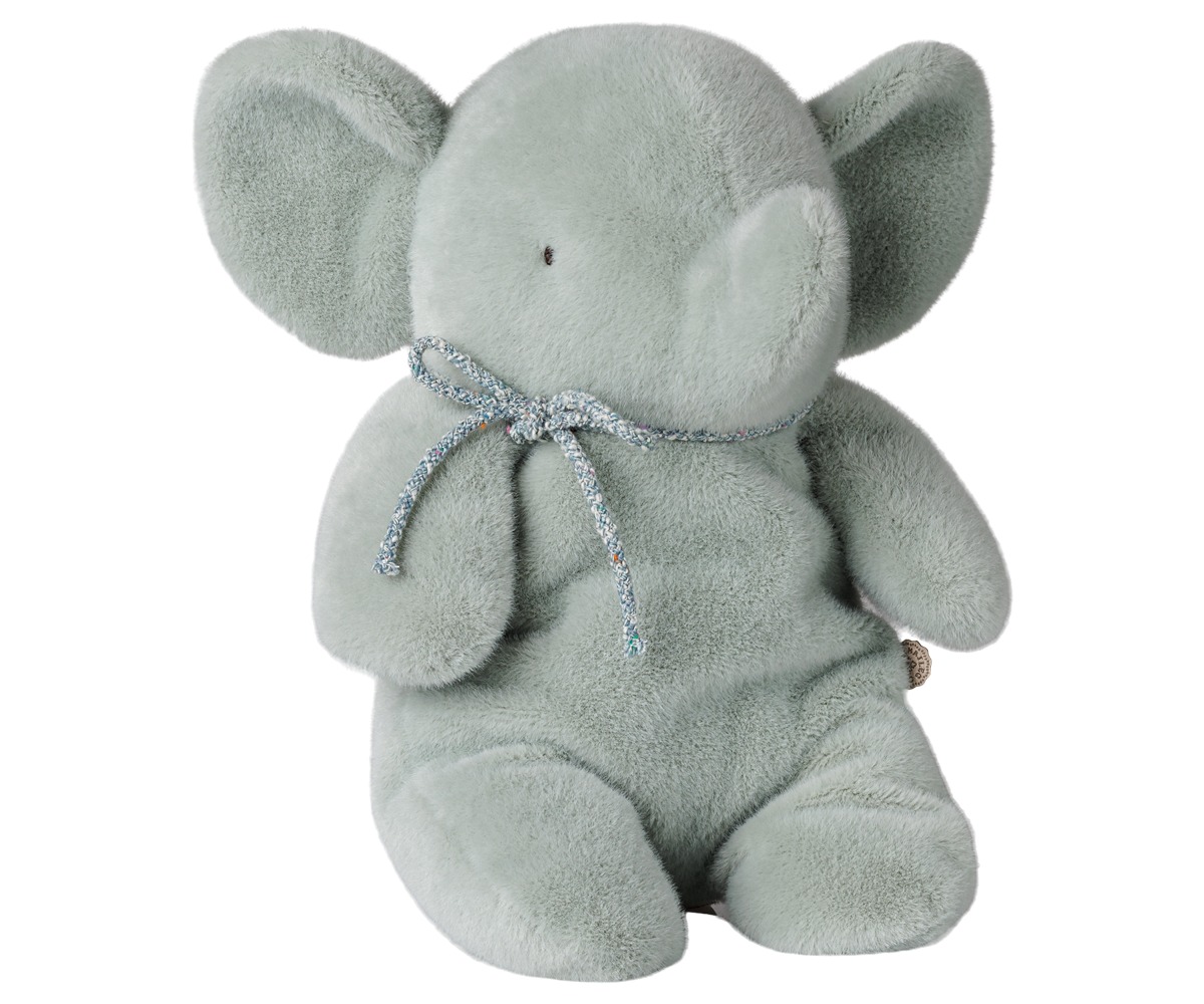 Éléphant en peluche, taille moyenne - Menthe