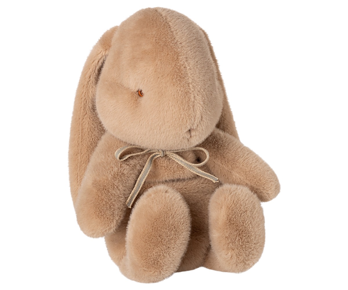 Peluche lapin, taille moyenne - Pêche crème