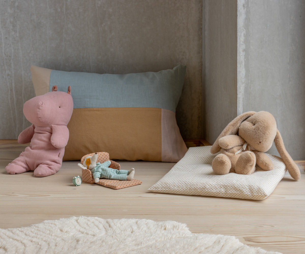 Peluche lapin, taille moyenne - Pêche crème 2