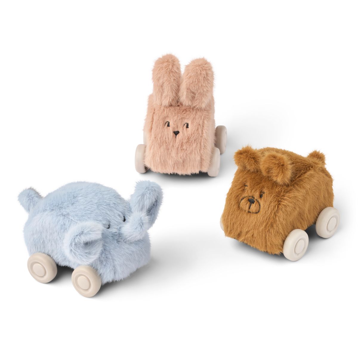 Lot de 3 voitures en peluche ANSEL