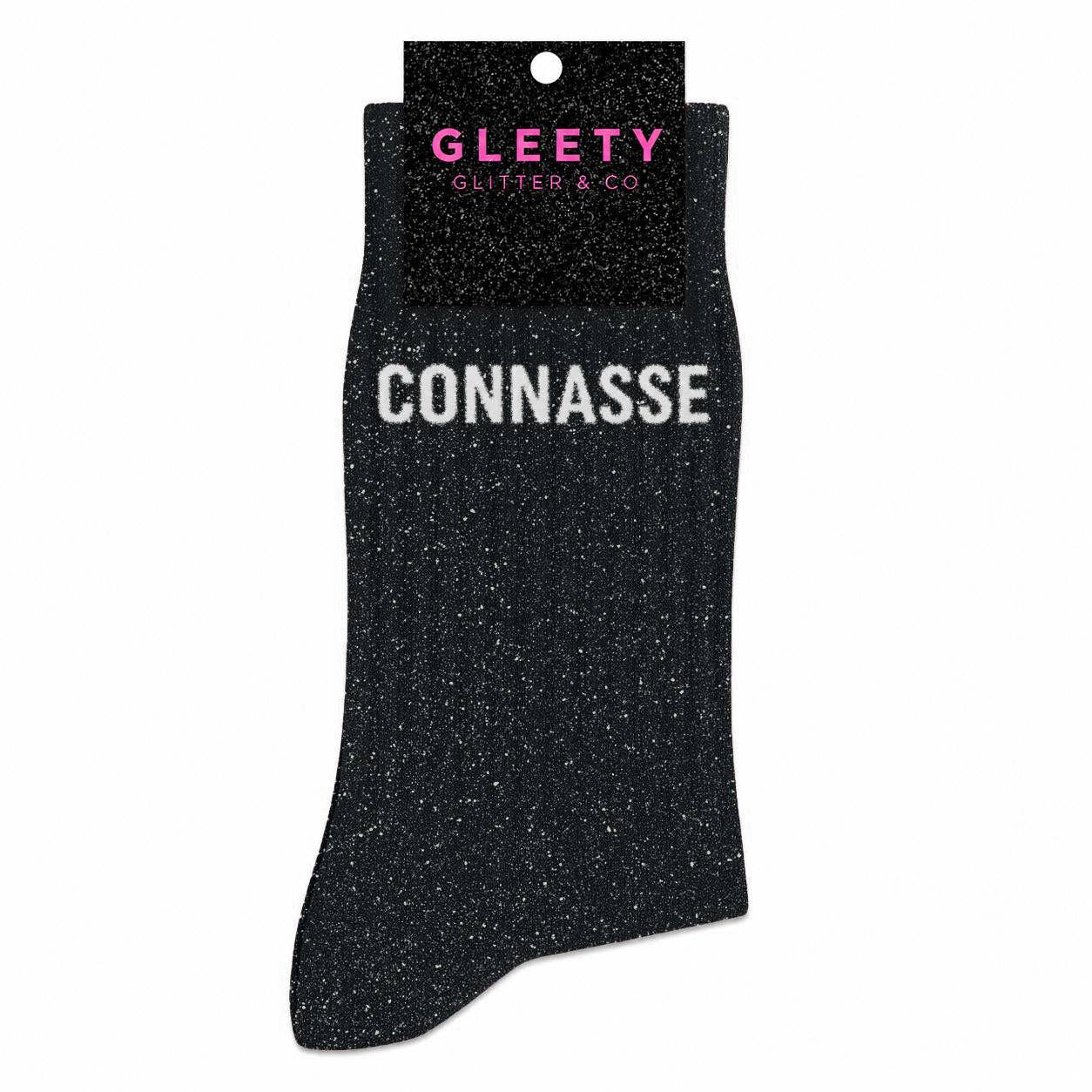 Chaussettes à Paillettes Connasse Noir