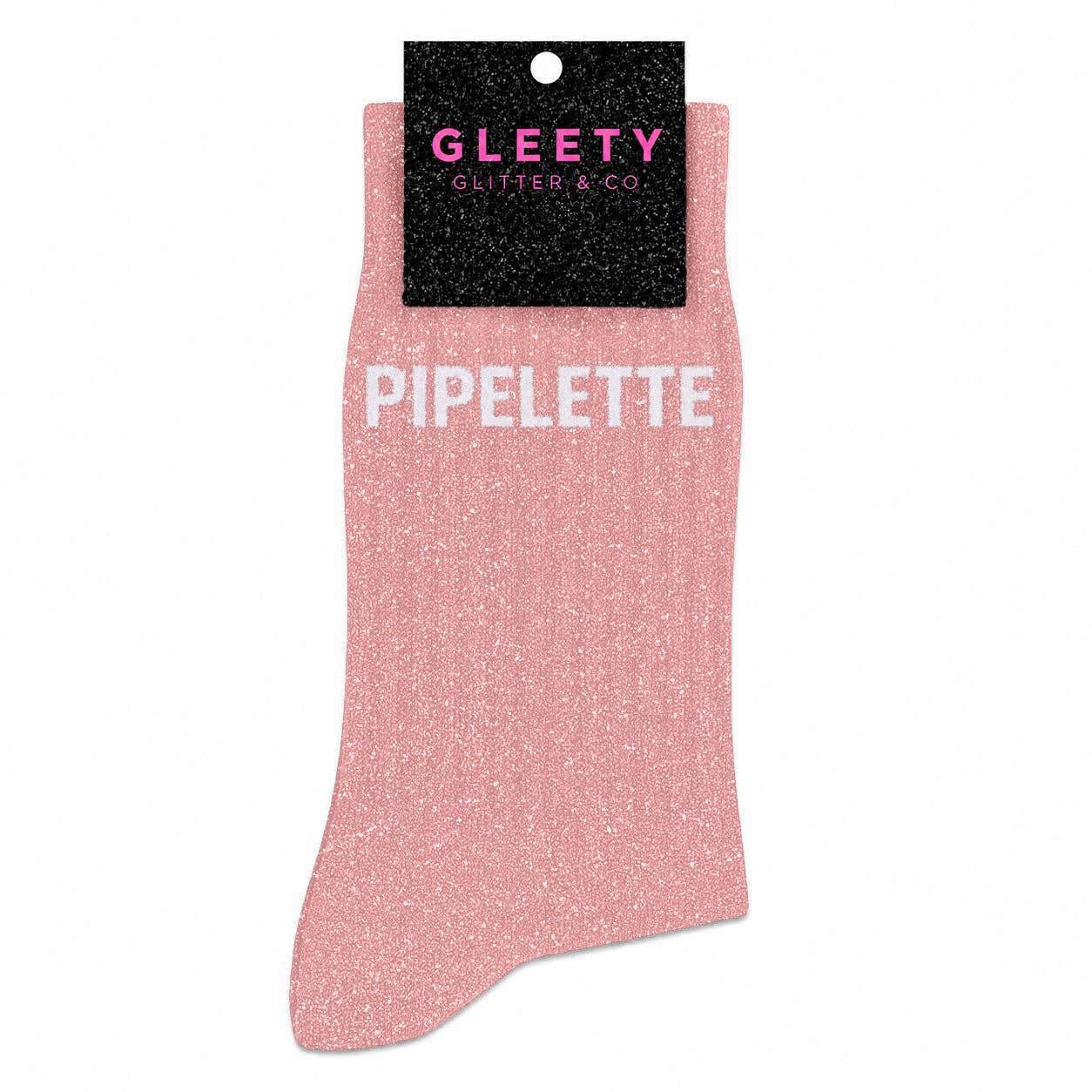 Chaussettes à Paillettes Pipelette rose