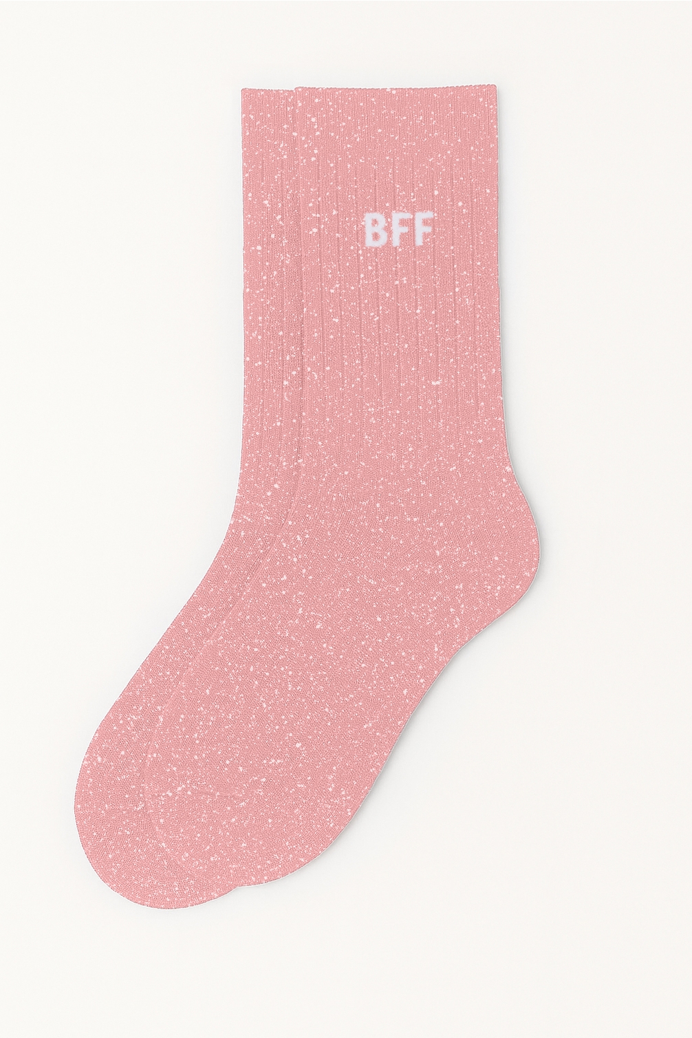 Chaussettes à Paillettes BFF rose 2