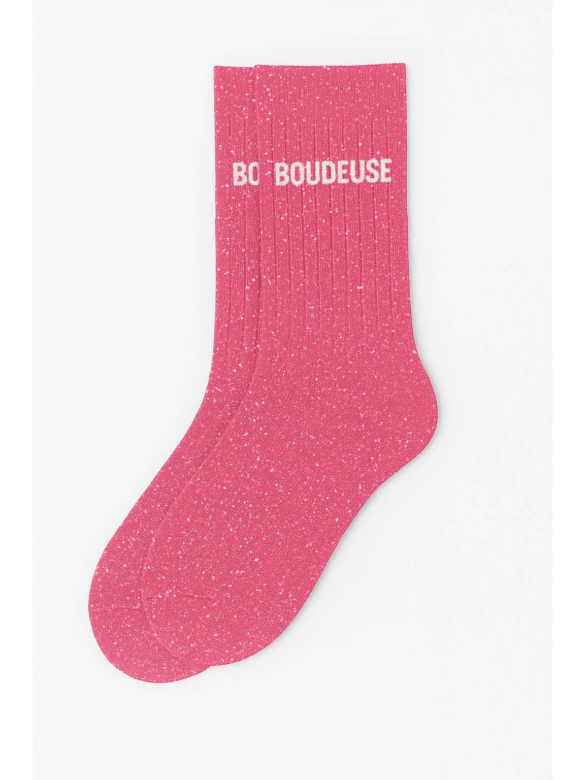Chaussettes à Paillettes Boudeuse rose