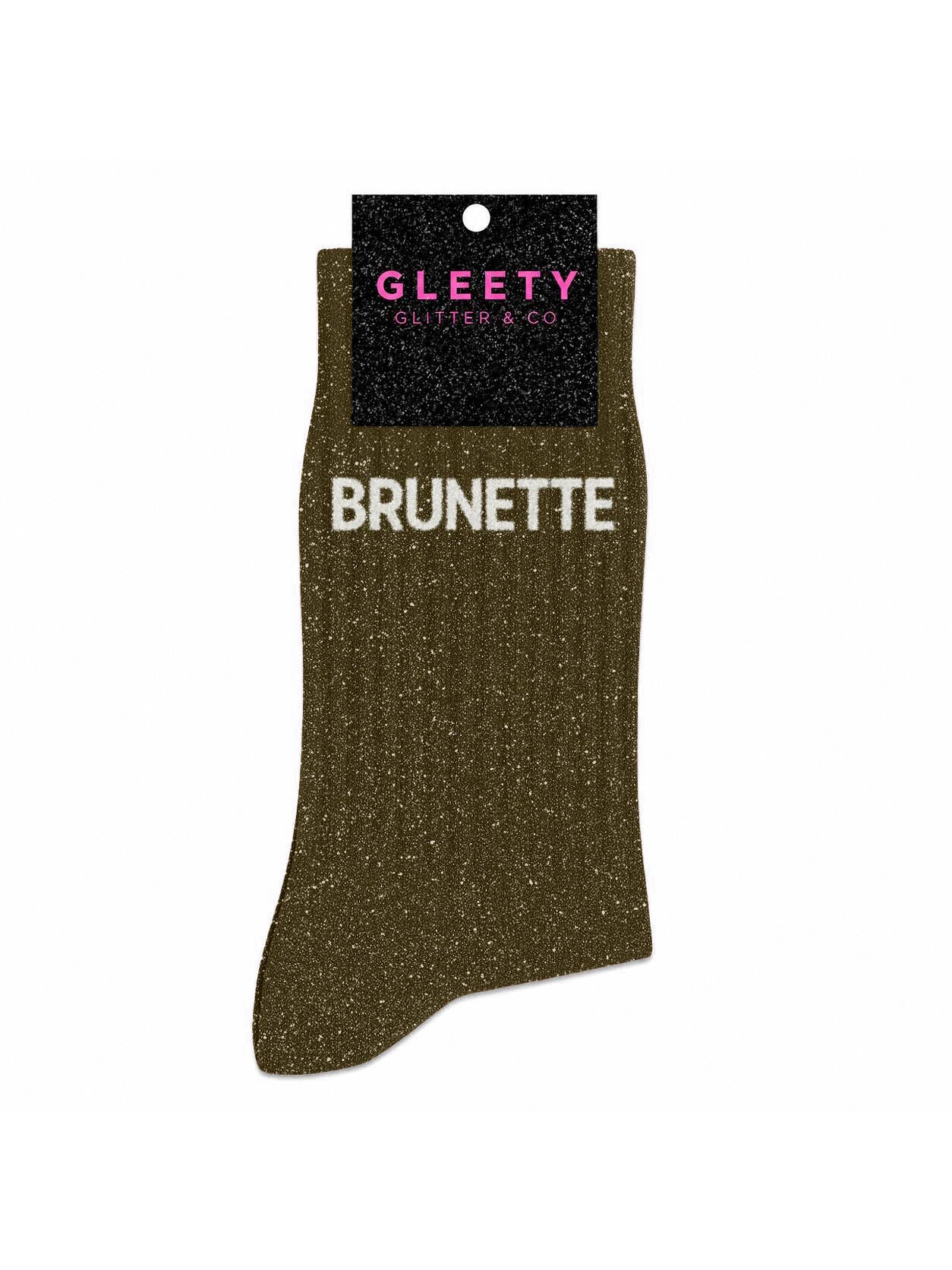 Chaussettes à Paillettes Brunette Kaki
