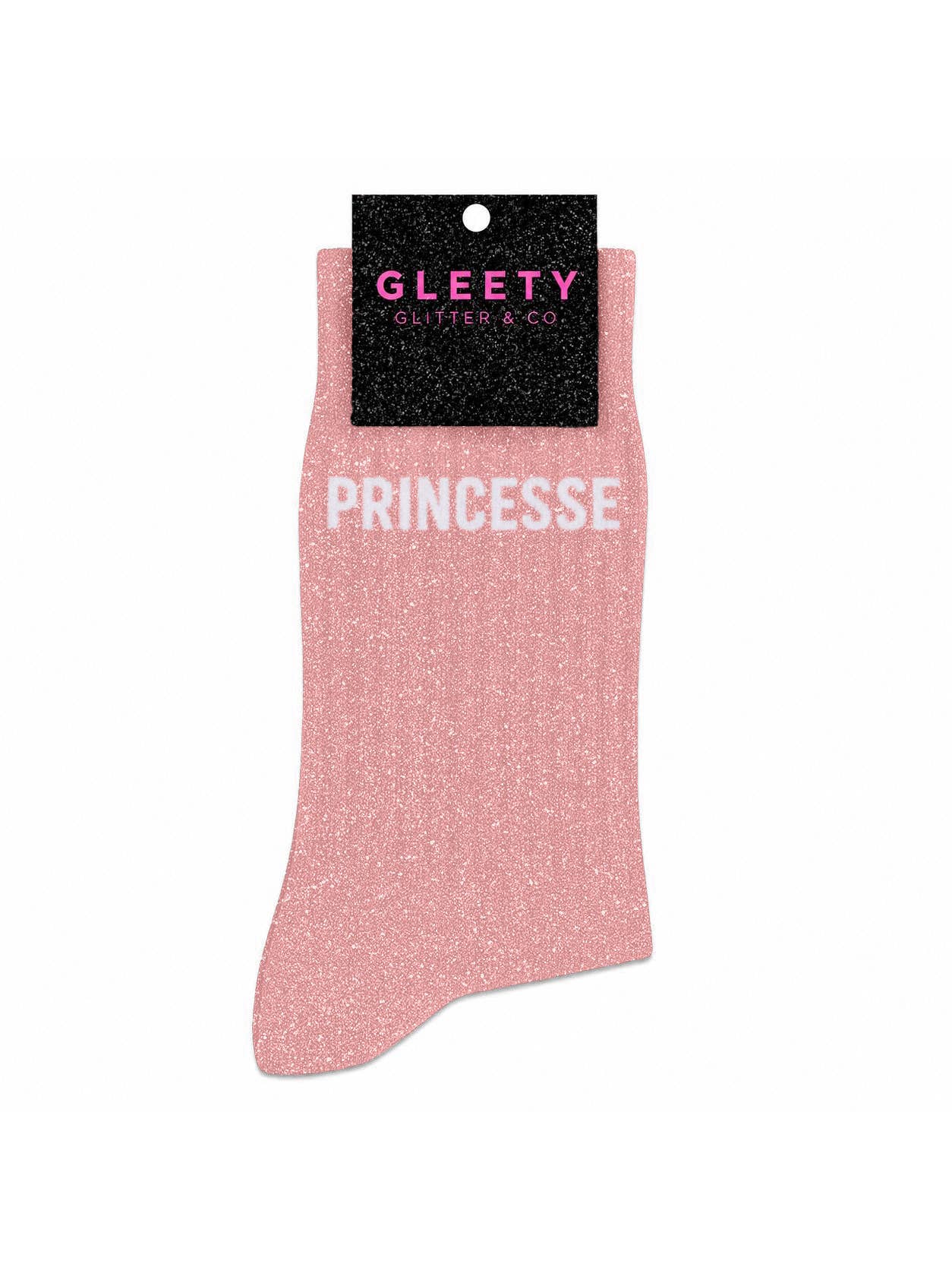Chaussettes à pailettes Princesse rose pâle