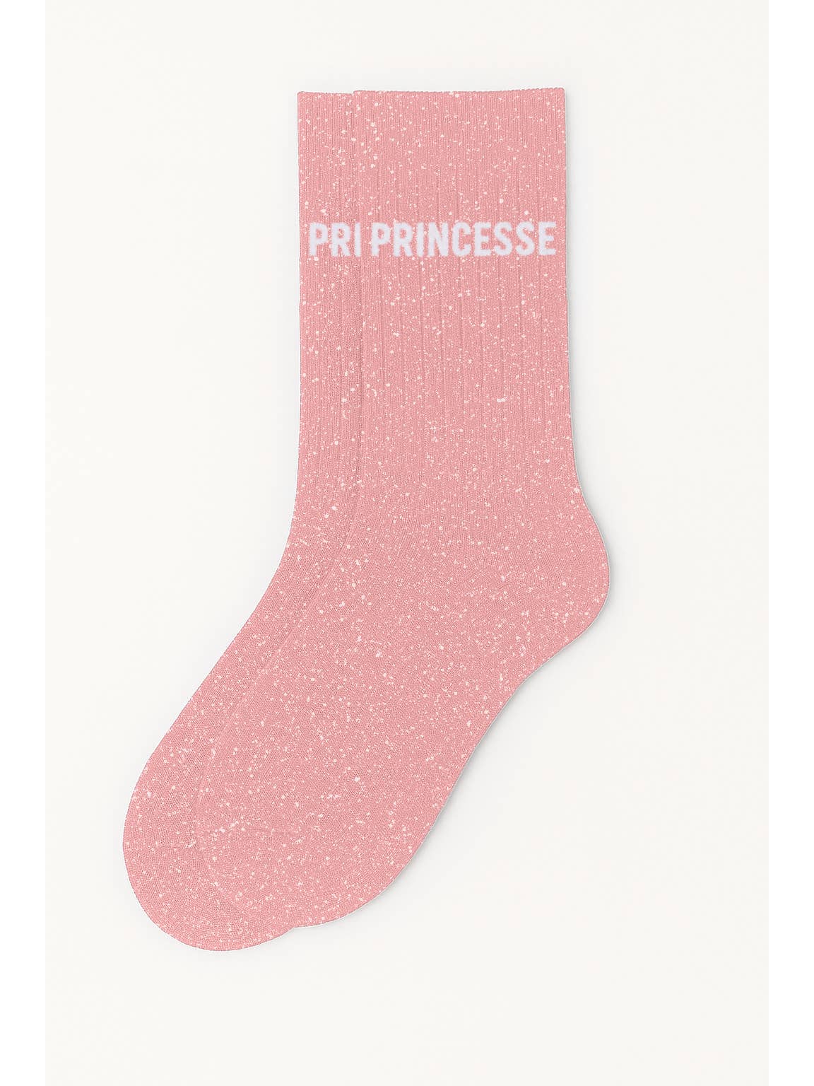 Chaussettes à pailettes Princesse rose pâle 2