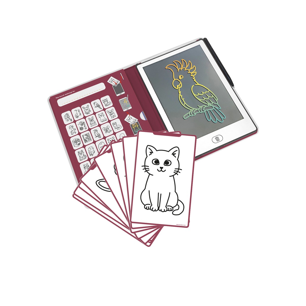 KIDYDRAW-MINI Tablette à dessin Animaux de compagnie