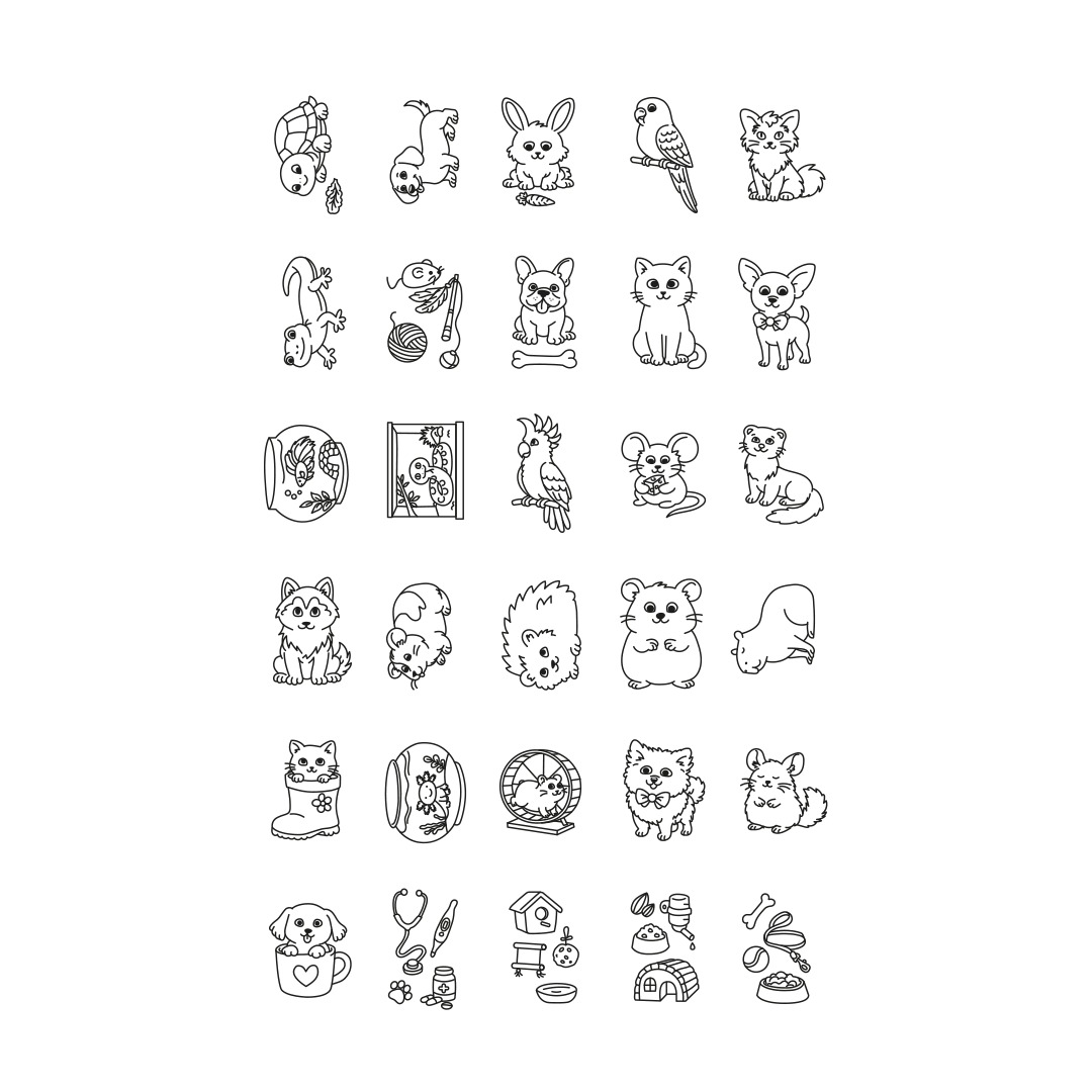 KIDYDRAW-MINI Tablette à dessin Animaux de compagnie 3
