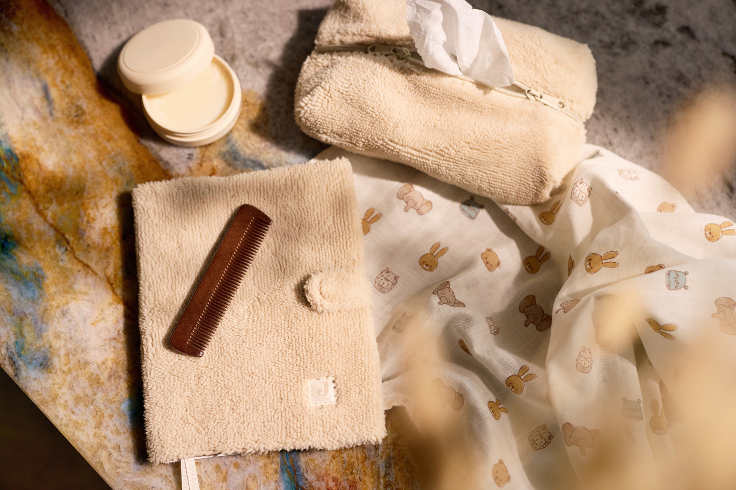 Housse pour lingettes Fluffy - Sand 5
