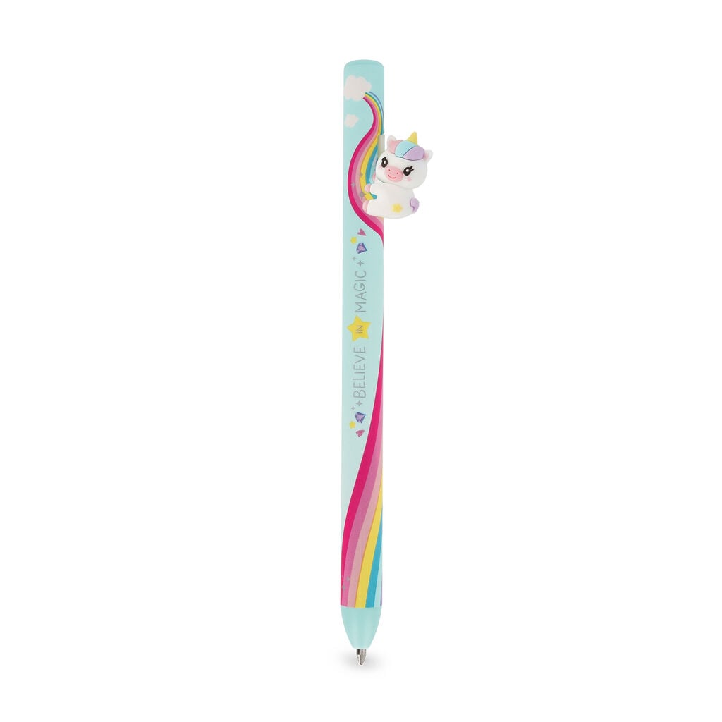 Stylo à Bille Rétractable Unicorn « Believe In Magic » - Free Hugs