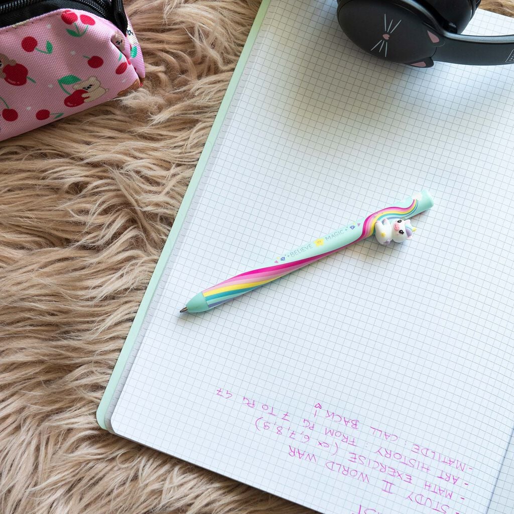 Stylo à Bille Rétractable Unicorn « Believe In Magic » - Free Hugs 4