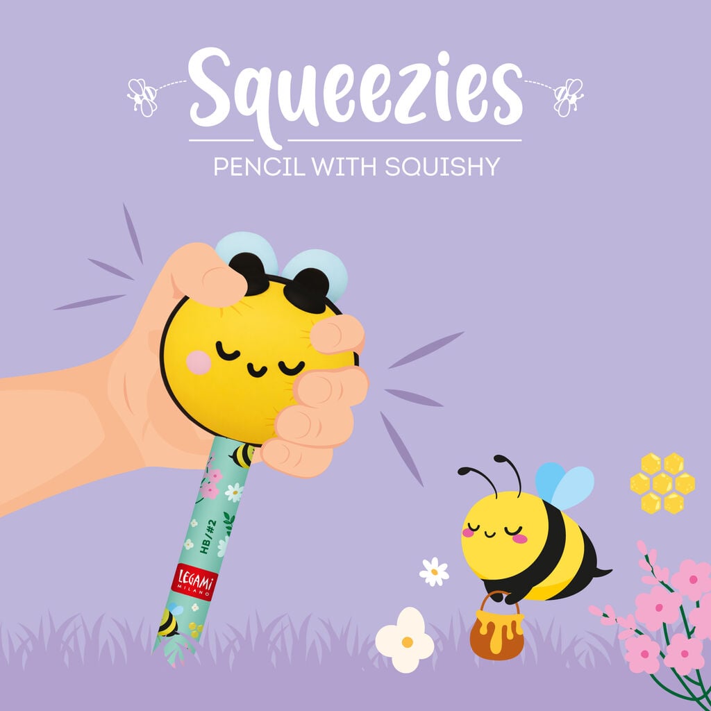 Crayon avec Anti-stress Bee « Bee Different » - Squeezies 2