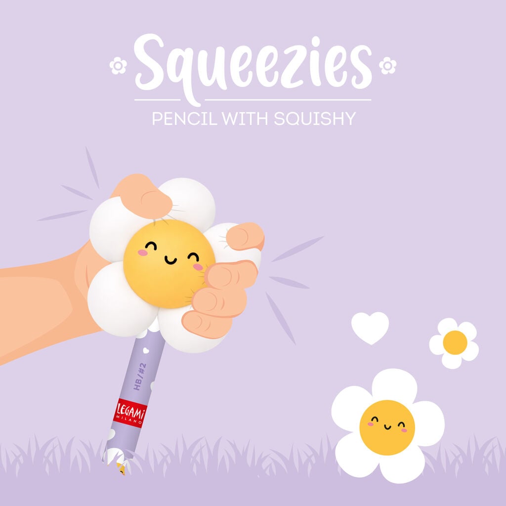 Crayon avec Anti-stress Daisy « Oh Happy Daisy » - Squeezies 2