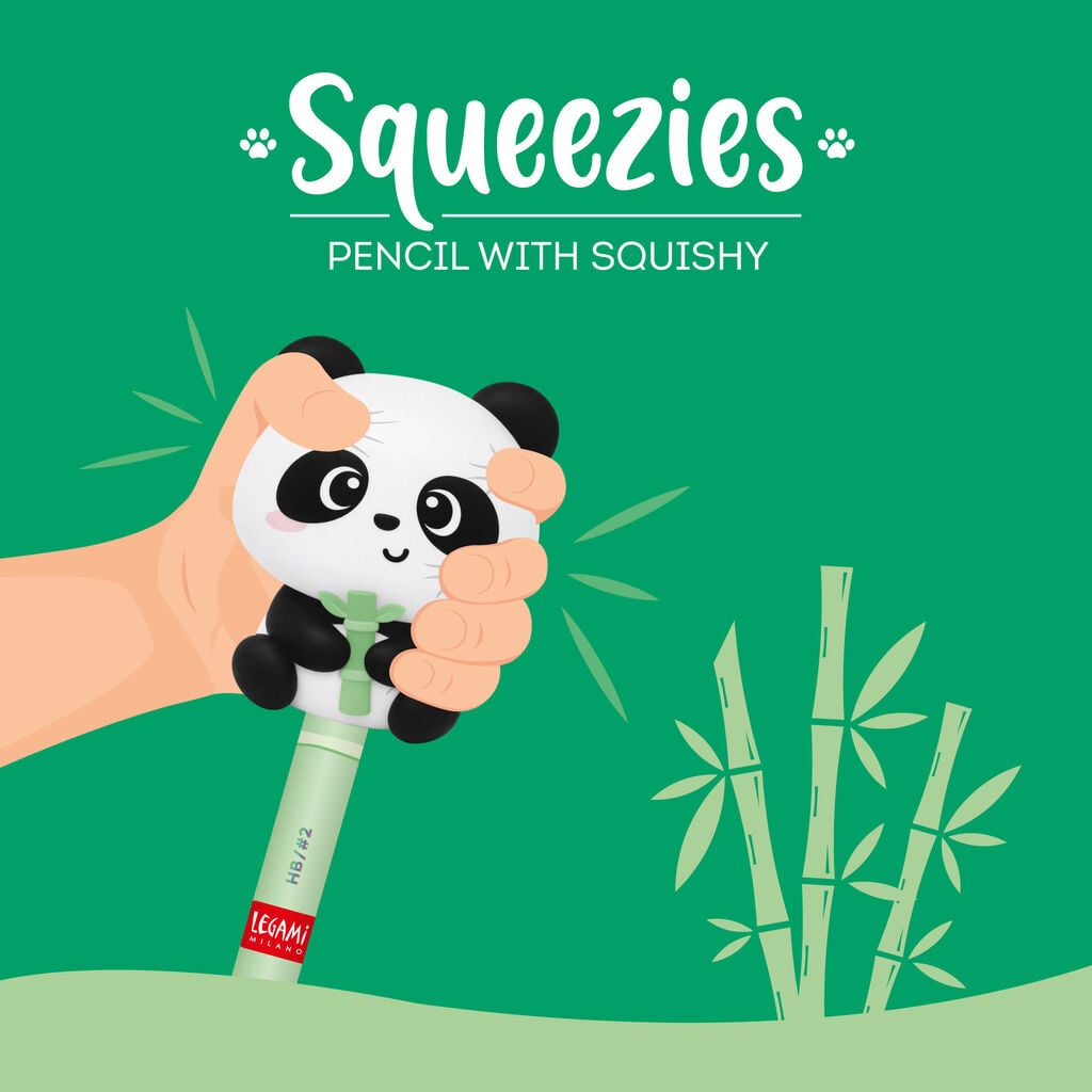 Crayon avec Anti-stress Panda « Be Curious » - Squeezies  2