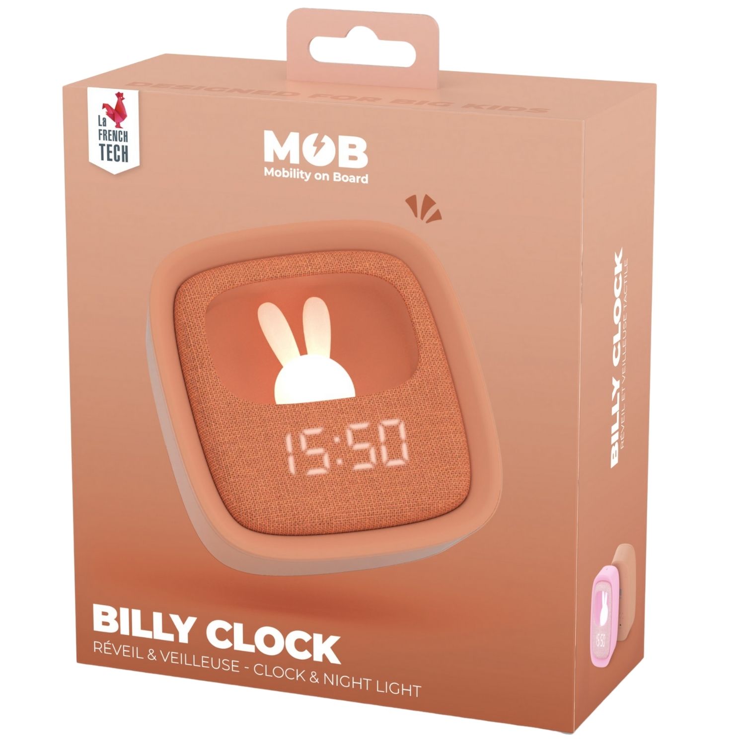 Réveil 2 en 1 Billy Clock Caramel 7