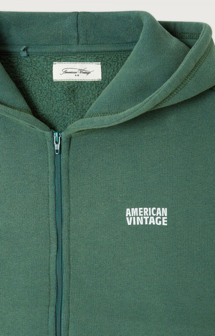 Americain Vintage : Sweat Izubird Cendre Vintage avec fermeture 3
