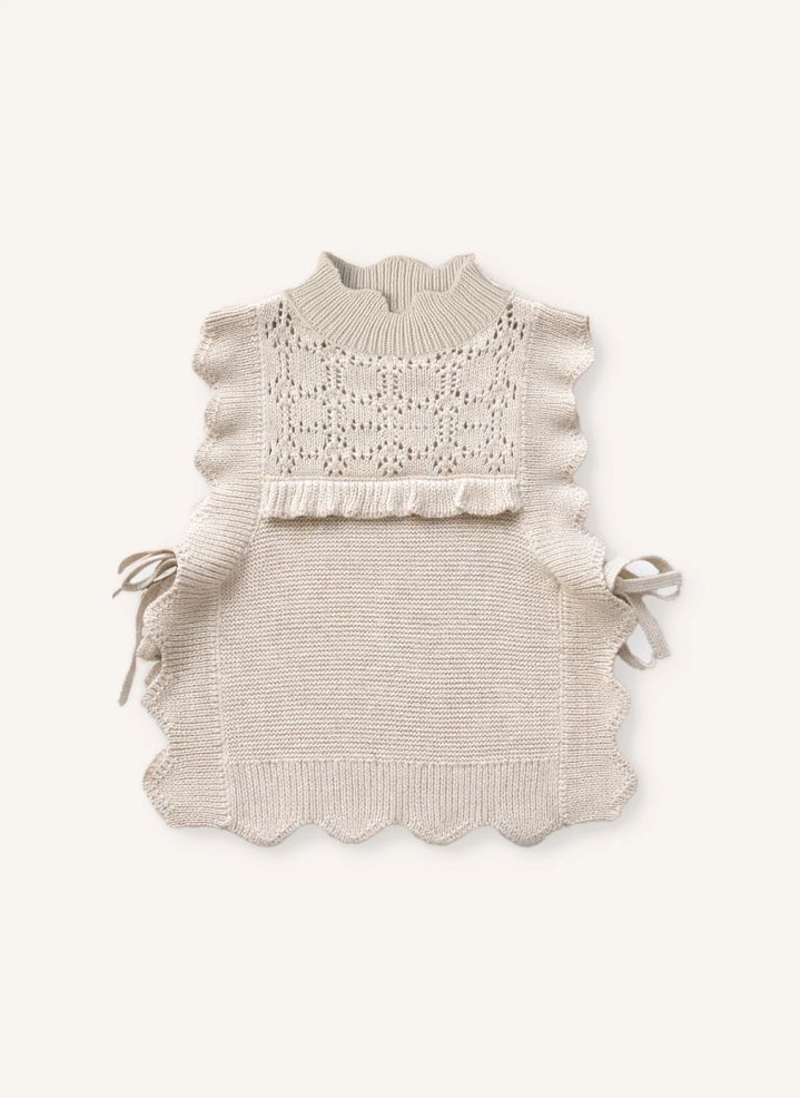 Pull FLIINK sans manches Julie écru 