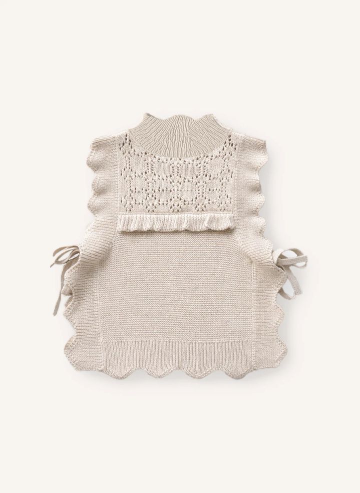 Pull FLIINK sans manches Julie écru  3