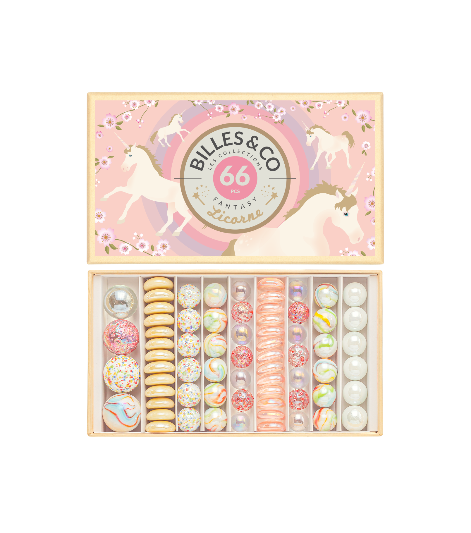 Grand coffret de billes - Licorne