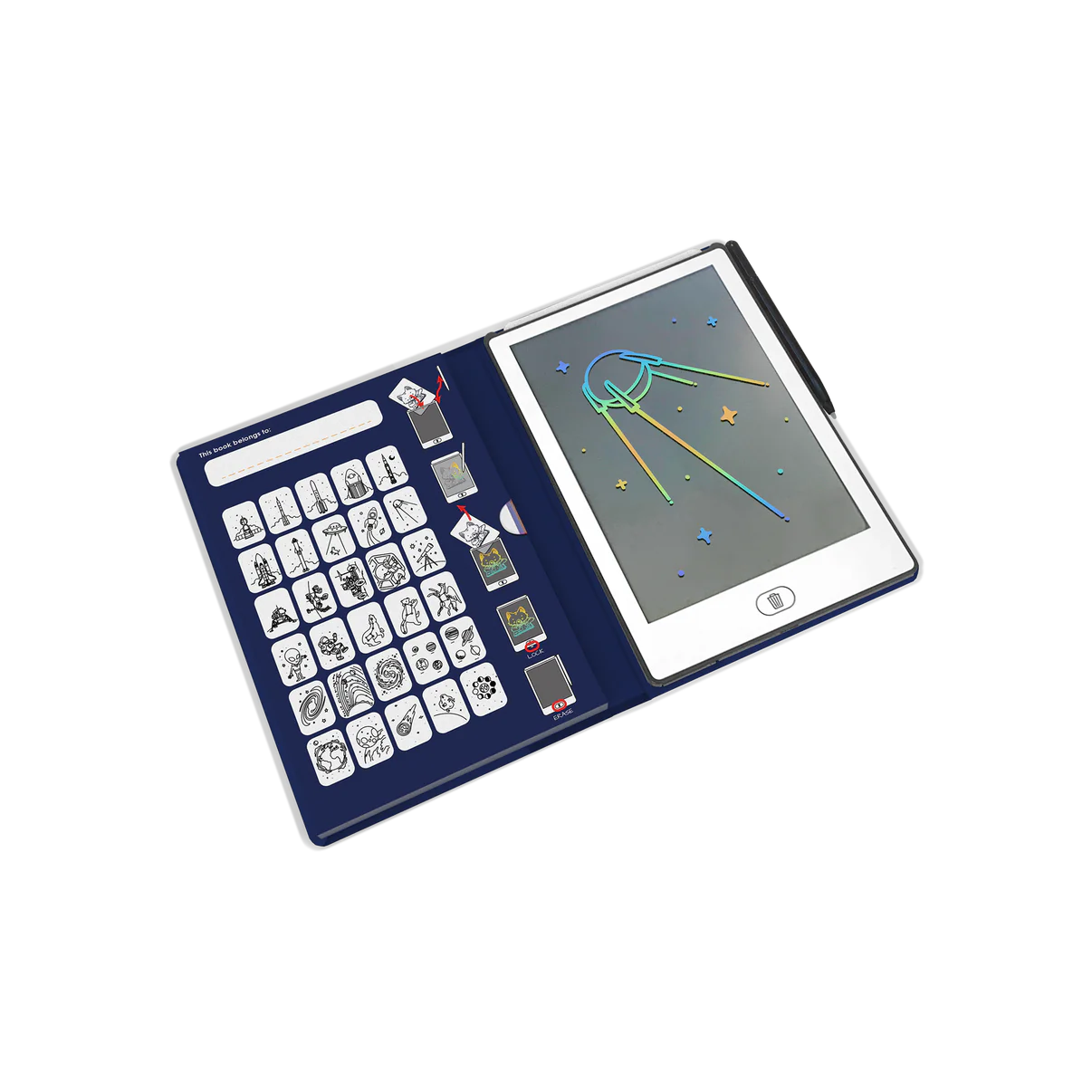 KIDYDRAW-MINI Tablette à dessin Galaxie 8