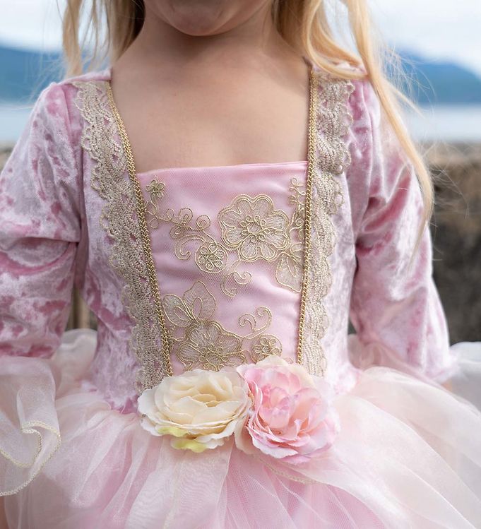 Robe de princesse rose avec cerceau 2