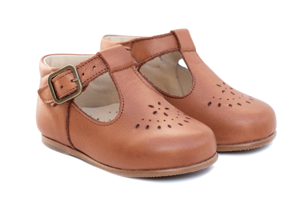 Poppée : Chaussures salomé Milton Savana whisky cuir à boucle — 22