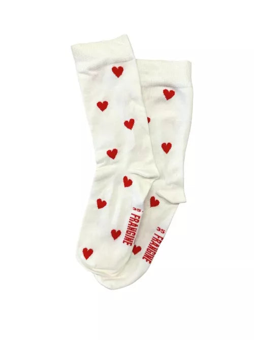 Chaussette Georgette kids coeurs rouge ♥️ — 28/34