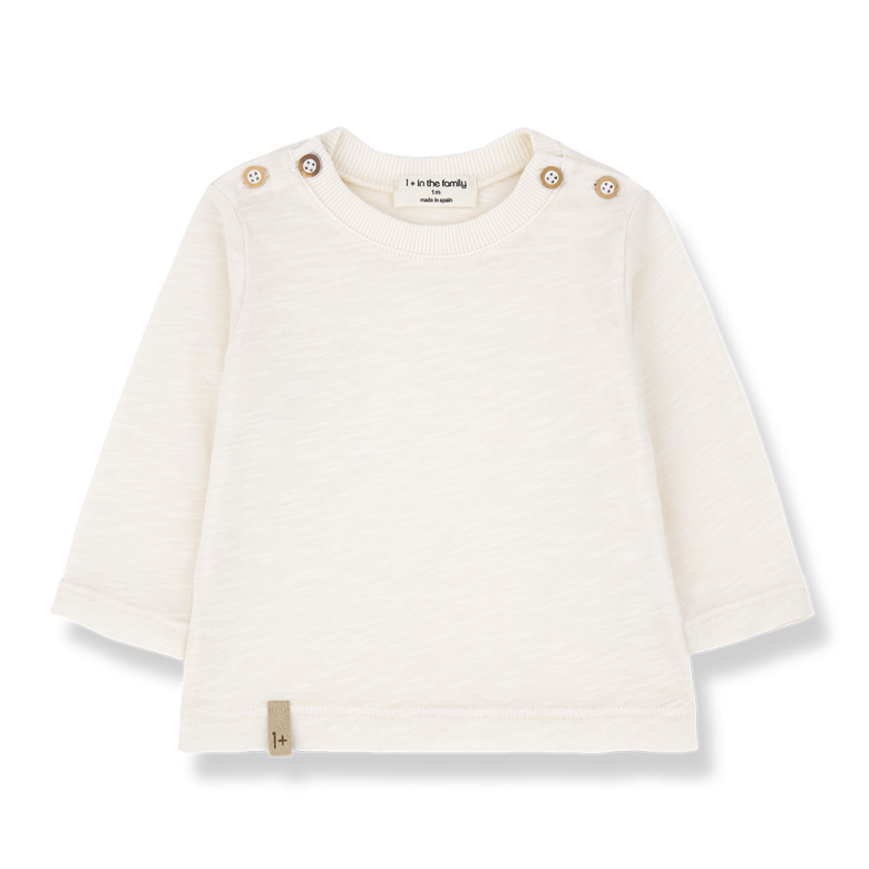 Tee-shirt Andros écru — 3 mois