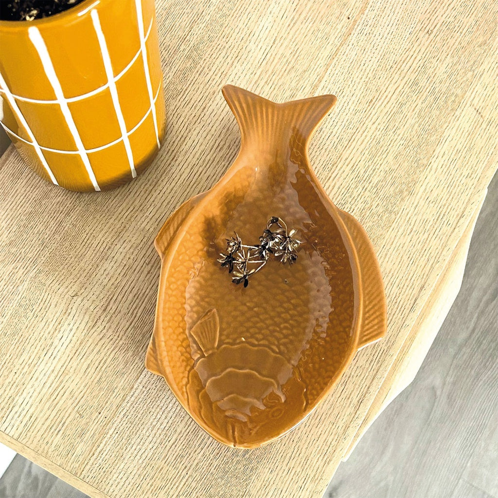 Vase carrelage ocre 3