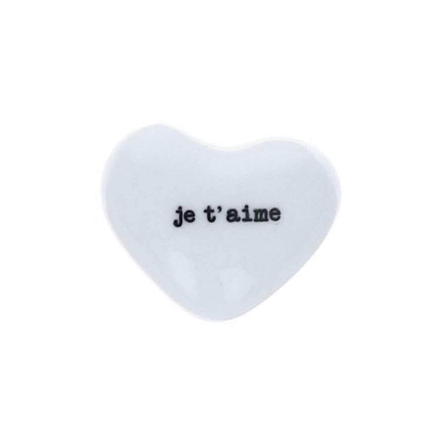 Coeur en céramique je t'aime