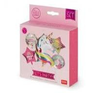 Set de 5 Ballons d’anniversaire Let’s Party Licorne 3